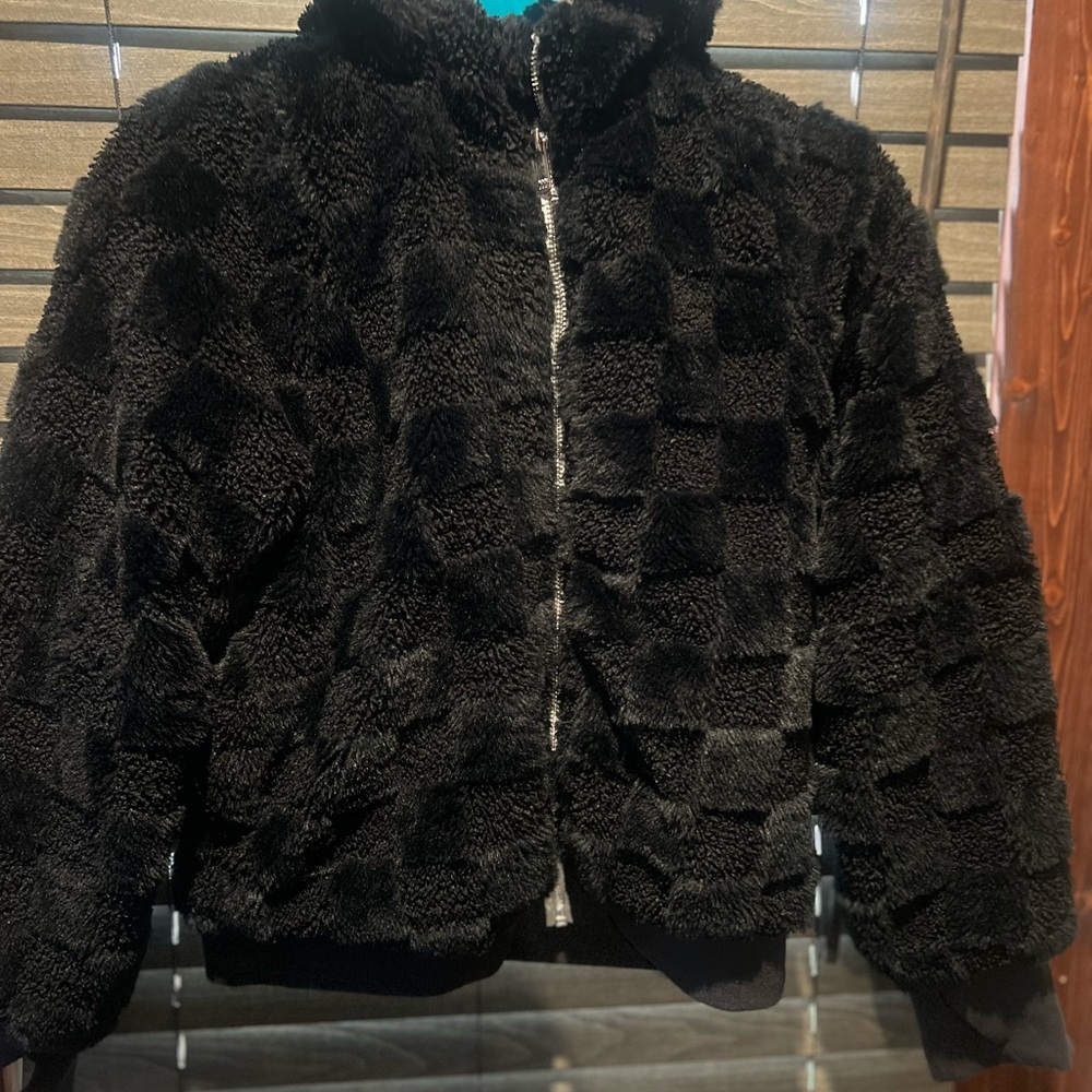 All in Motion Kids Black Textured Jacket